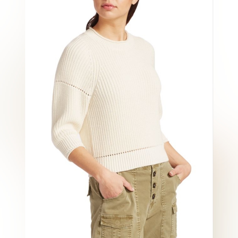 FRAME Drop Needle Crew Neck Sweater - Picture 4 of 9